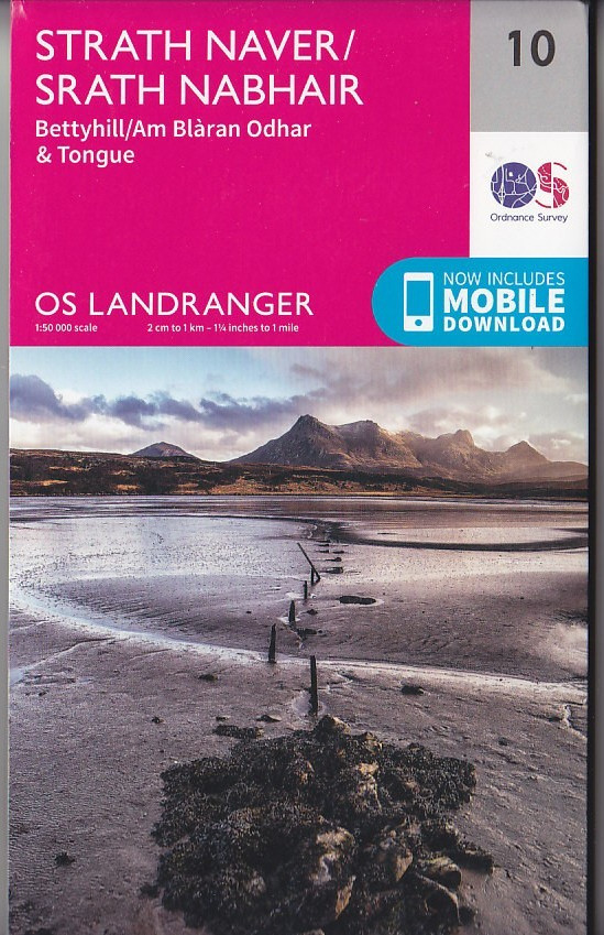 Ordnance Survey 1:50,000 Landranger Map Sheet 10: Strath Naver