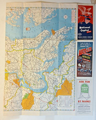 11 x AAA maps 1950s Washington DC North & Southeastern States Arlington etc