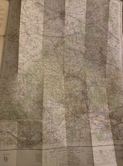 The CHILTERNS Ordnance Survey CLOTH Map 1959 Seventh Series No 159 Windsor