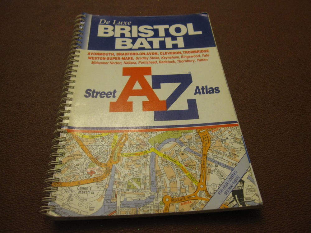 A-Z Bristol Bath Street Atlas spiral bound ONE OWNER