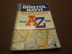 A-Z Bristol Bath Street Atlas spiral bound ONE OWNER