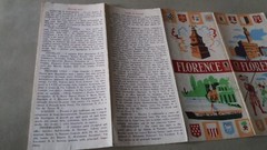 Vintage tourist map and guide of Florence Italy 1954. We have more vintage maps.