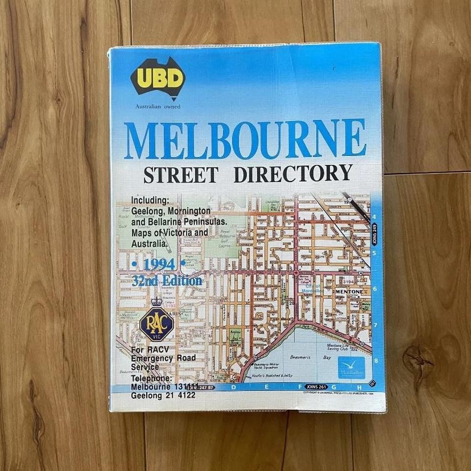 UBD Melbourne Street Directory 1994 32nd Edition Historical VIC Maps Book