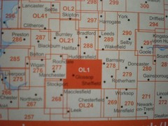 OL 1 24 277 PEAK DISTRICT DARK WHITE MANCHESTER EXPLORER ORDNANCE SURVEY MAPS OS