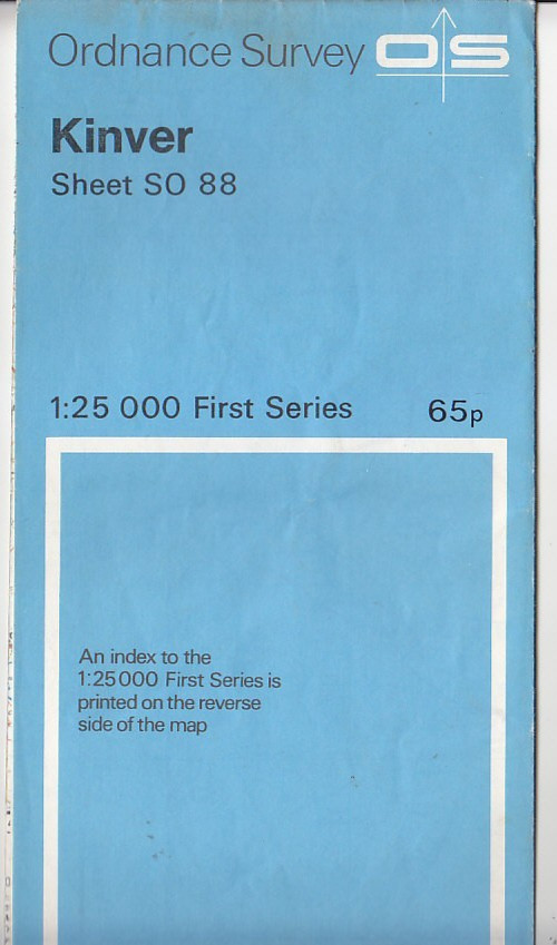 Ordnance Survey – OS 1:25,000 First Series Map Sheet SO 88 Kinver