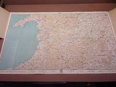 John Bartholomew & Son Quarter-Inch AA Motoring Map of Great Britain No. 14