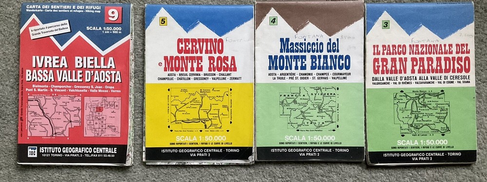 Northern Italy Maps From 1970/80s In Italian