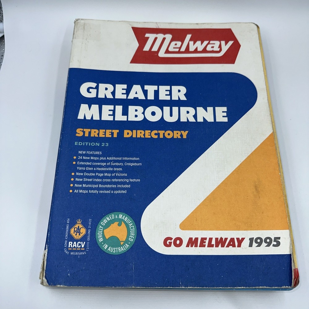 Melway Street Directory 1995 Edition 23 Greater Melbourne Used Melways Maps VIC