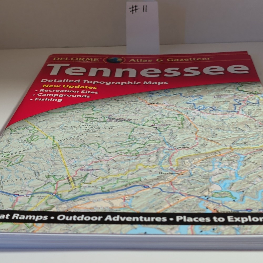DeLorme Tennessee Atlas & Gazetteer Detailed Topographic Maps