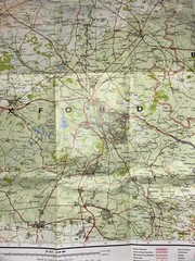 Bartholomew 1:100,000 National Map – Oxford, Sheet 14 – 1986