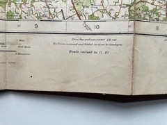 Ordnance Survey Contoured Road Map of S.E. London and Sevenoaks. Popular Edition