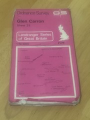 Ordnance Survey Landranger 25 Glen Carron Map 1976 OS 1:50,000 Scottish Highland