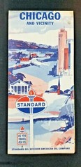 1964 Standard Oil Company Map of Chicago