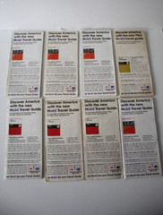Vintage 1966s -1970’s Mobil Pocket Road Maps – 8 Maps