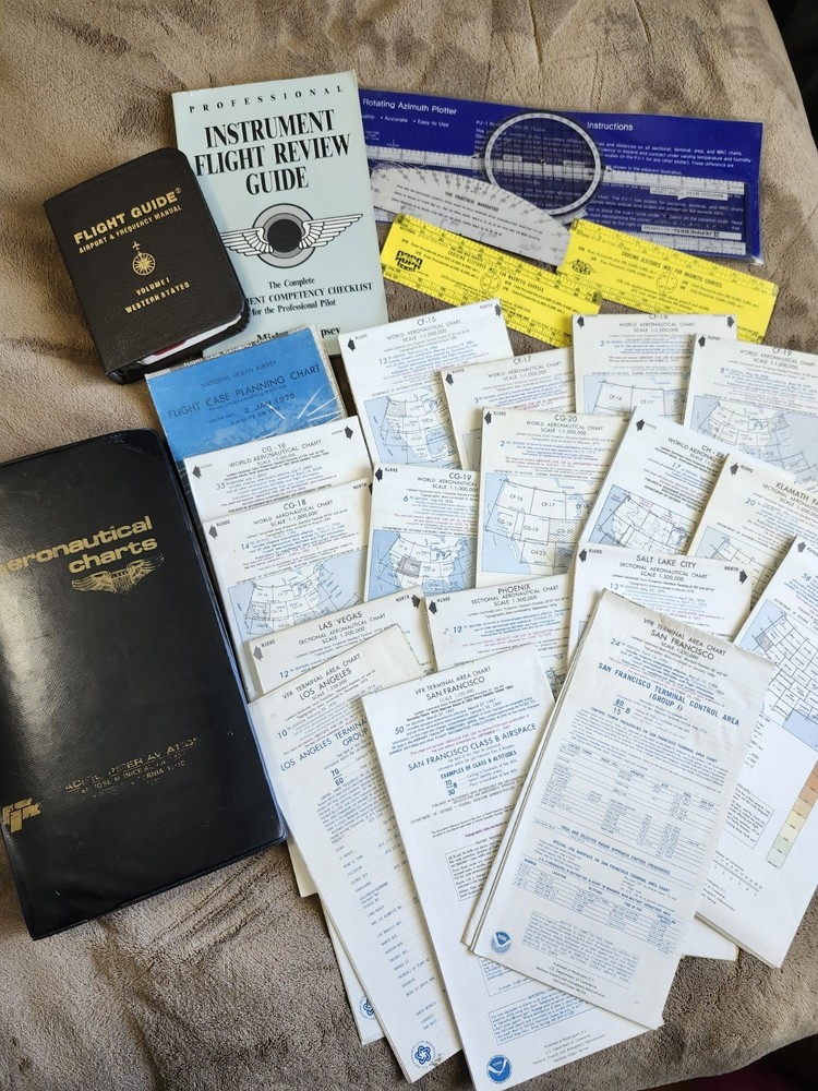NOAA and FAA Sectional Aeronautical Charts Maps World & USA 1972-2005 and More..