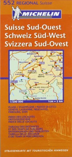 Michelin Map 552 Regional. Suisse S… by Michelin Publication Sheet map, folded