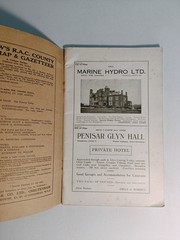 The RAC County Road Map & Gazetteer – North Wales (No. 11) J. Burrow & Co.