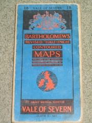 Bartholomews Revised Half Inch Map: sheet 18 Vale of Severn – 1962 on cloth