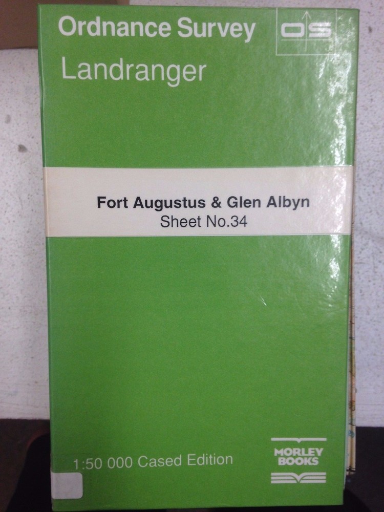 Fort Augustus & Glen Albyn: Ordinance Survey Landranger Map 1:50000 #34 (M1)