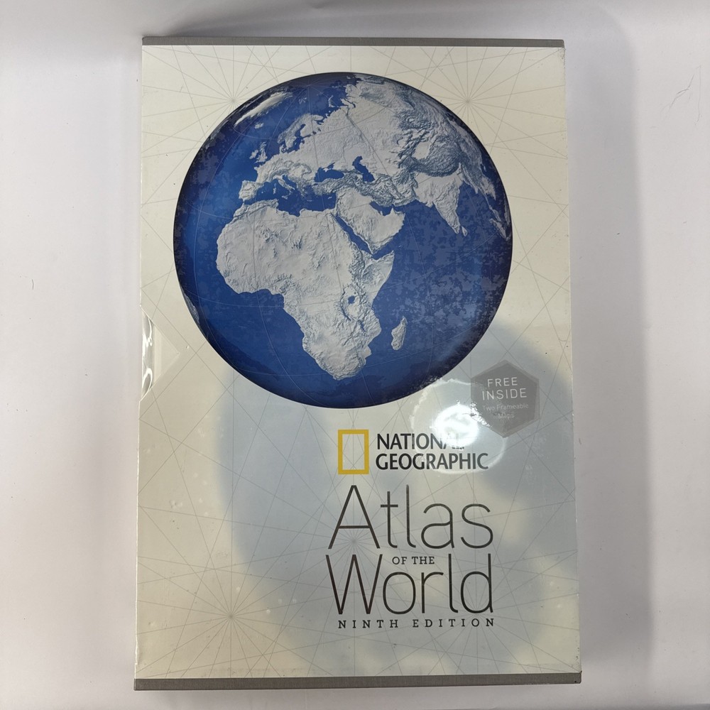 Sealed National Geographic Atlas of the World 2 maps National Geographic 9th