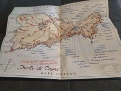 Capri Italy Tourist Map Fold Out Tourist Guide