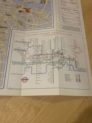 Vintage London Map Geographic Wiggins Teape Group Advertising London Underground