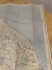 Vintage 1945 Ordnance Survey Norwich Sheet 126 One Inch Map New Popular Edition