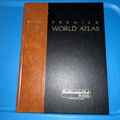 rand mcnally premier world atlas 1998 hardback K20
