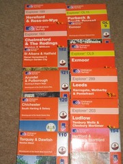 OS Ordnance Survey Outdoor Leisure / Explorer maps – very good condition