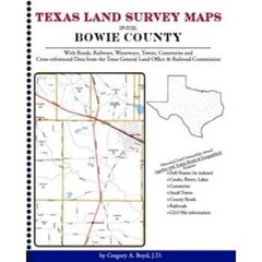 Genealogy Family Maps Cemetery Bowie County Texas TX Land Survey