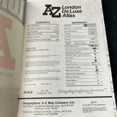 LONDON A-Z DELUXE STREET ATLAS AND INDEX