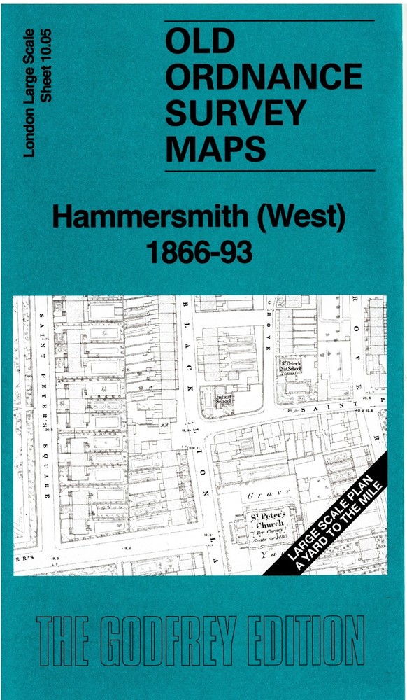 Hammersmith (West) 1866-93 London Large Scale 10.05 by Pamela Taylor