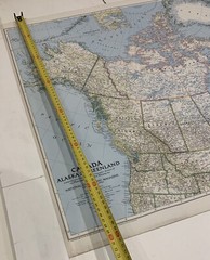 Three National Geographic Large Maps 1947 1948 1951 Australia USA Canada