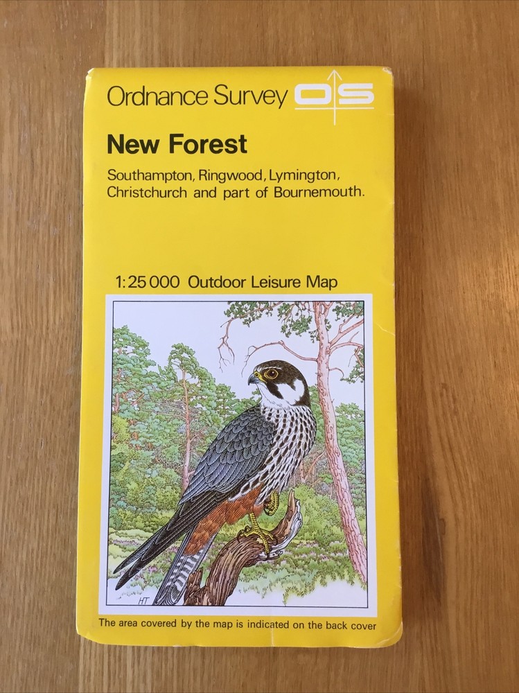 1982 Ordnance Survey Outdoor Leisure Map The New Forest (incl Southampton )