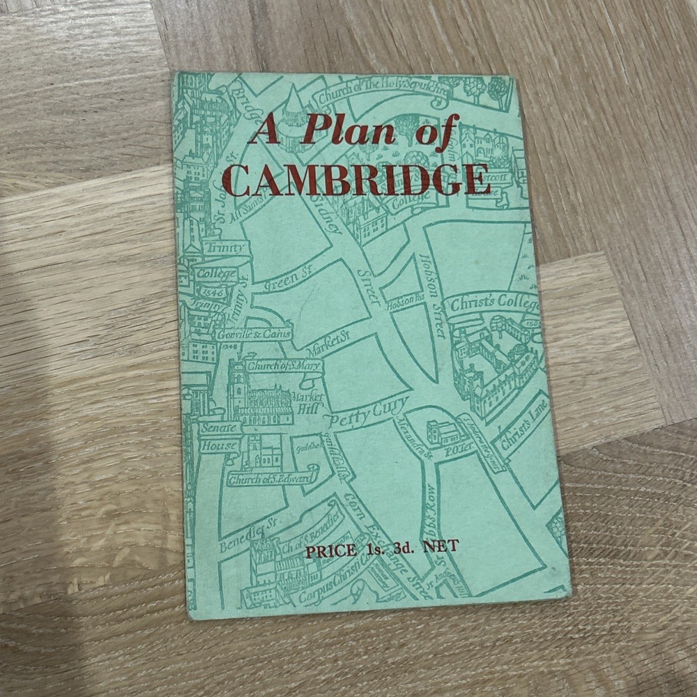 GUIDE MAP CAMBRIDGE W Heffer & Sons Trinity College Selwyn