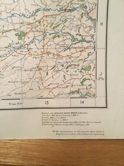 1921 Ordnance Survey One Inch Contoured Road Map 59 Dolgelley And Lake Vyrnwy