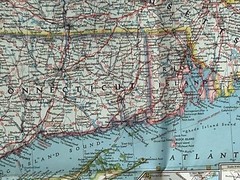 Vintage NATIONAL GEOGRAPHIC 1962 MAP US Washington To Boston 25” X 38” Ex++