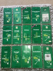 Tourist Guides Of Europe X15 Vintage Michelin Mainly France with Maps Travel