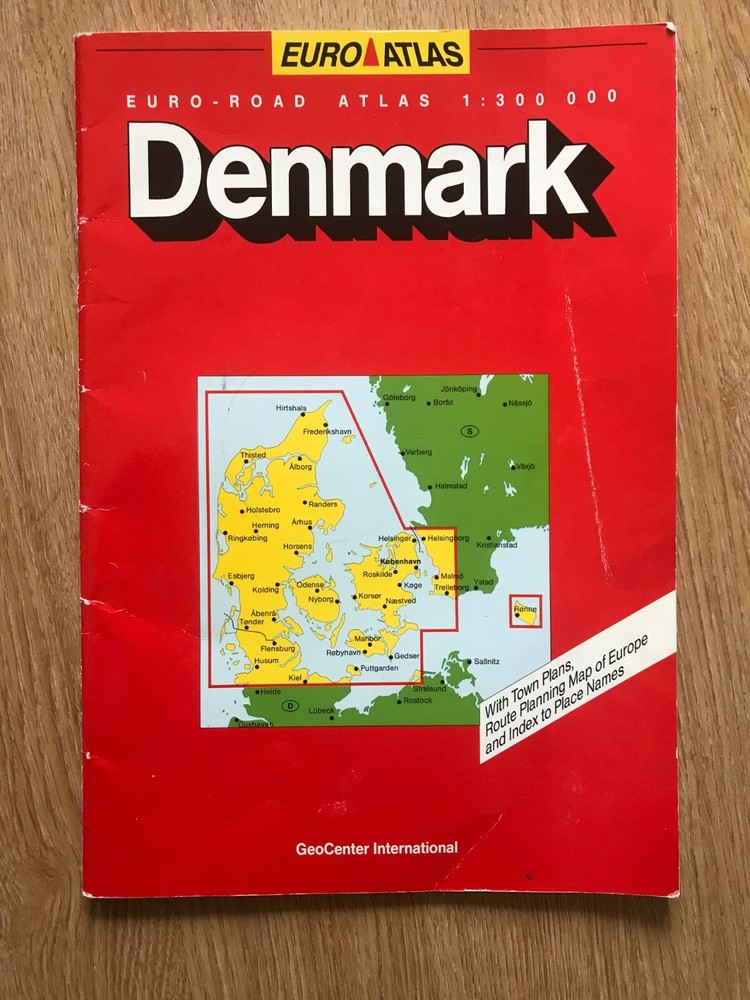 GeoCenter International Euro Atlas (GeoCenter Maps) of Denmark (1992)