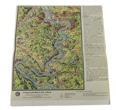 The Mosel And The Saar 1954 Illustrated German Map Remarks and References PB