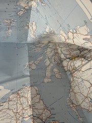 Vintage Geographers A-Z Reversible Road Map Of Great Britain 1:728,640