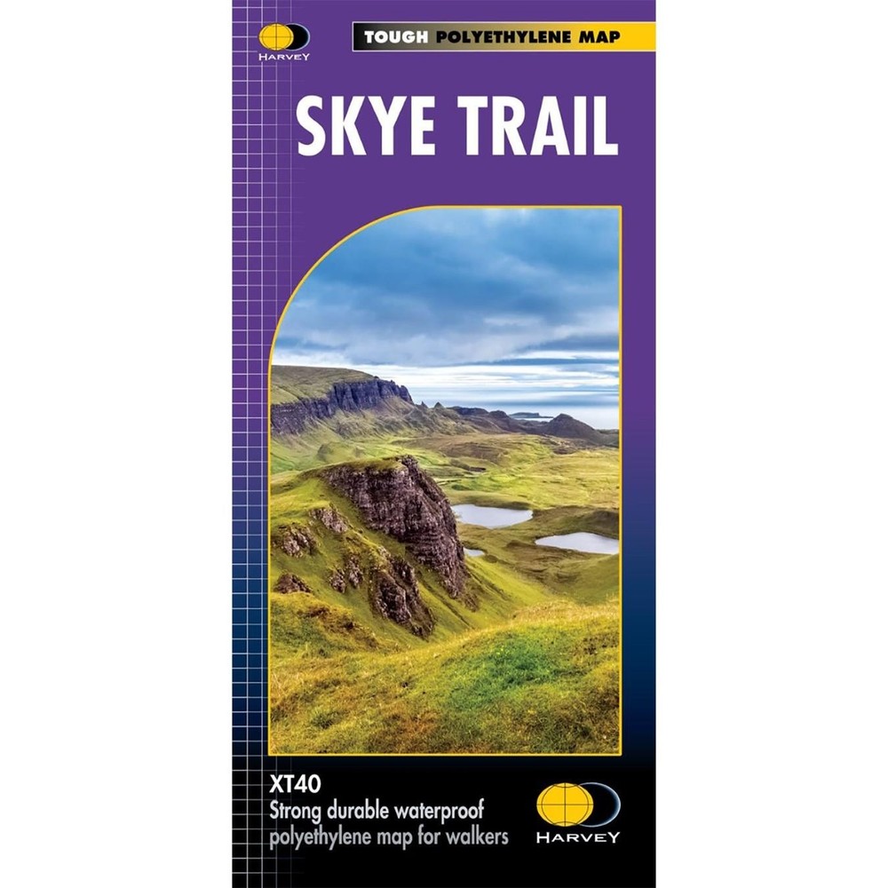 British Mountain Trail Map Skye Trail Walking Path Route Waterproof Harvey Maps