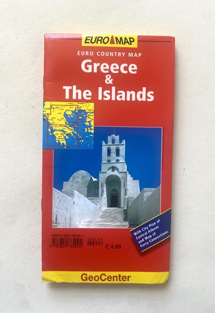 Euro Map Greece and the Islands – GeoCenter – VGC