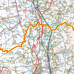 (G103) Map of Preston PR Postcode Sectors, Poster of Preston Postcodes
