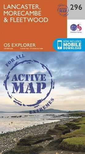 Lancaster, Morecambe and Fleetwood (Map) OS Explorer Active Map