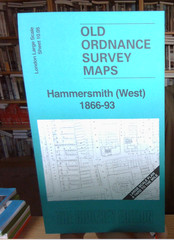 MAP OF Hammersmith (West) 1866-93 London Large Scale 10.05 by Pamela Taylor NEW