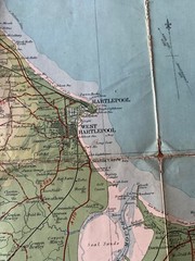 Bartholomew’s Tourists & Cyclists cloth Map. Sheet 4 Teesdale.