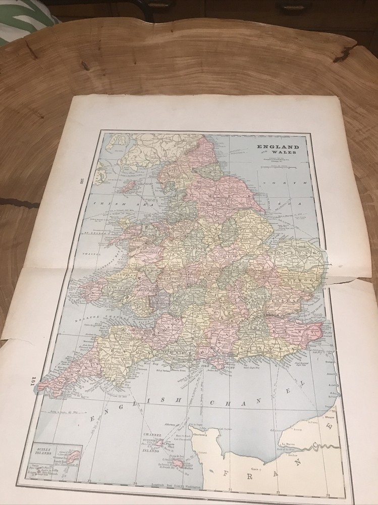 1895 Peoples Family Atlas Maps England Wales Cuba Europe