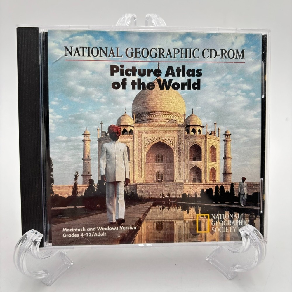 National Geographic Picture Atlas World CD-ROM 1995 Mac Windows