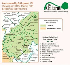 BRAND NEW OS Explorer 171 Chiltern Hills West Map (2015)